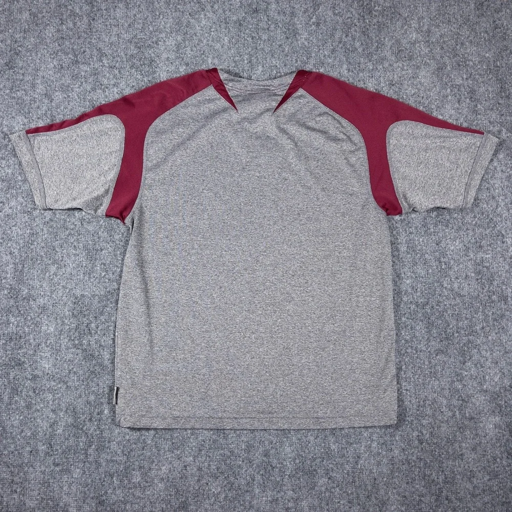 Y2K Nike FSU T-Shirt Mens Medium Grey Garnet Florida State University NikeFIT